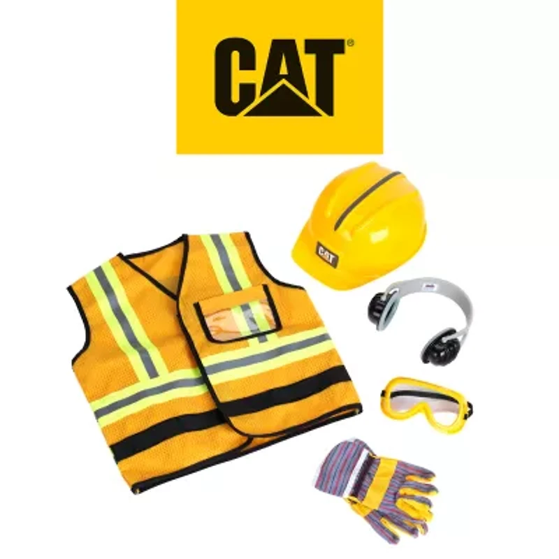 CAT Constuction Worker Vest 5-pc. Toy Tool