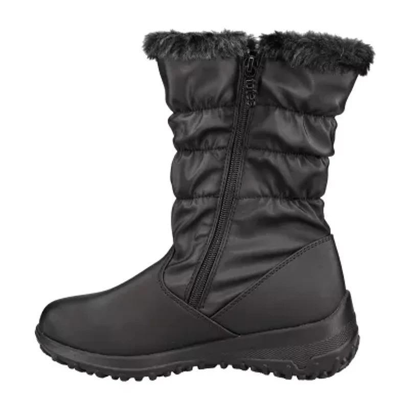 Totes Womens Hailey Waterproof Insulated Flat Heel Winter Boots