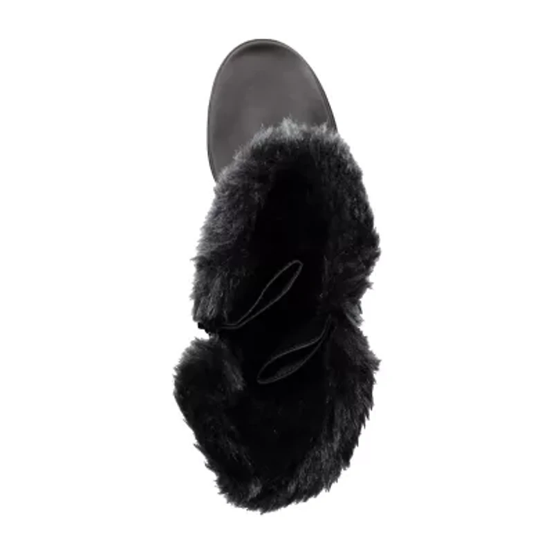 Totes Womens Hailey Waterproof Insulated Flat Heel Winter Boots