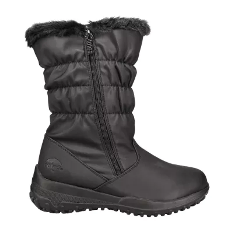 Totes Womens Hailey Waterproof Insulated Flat Heel Winter Boots