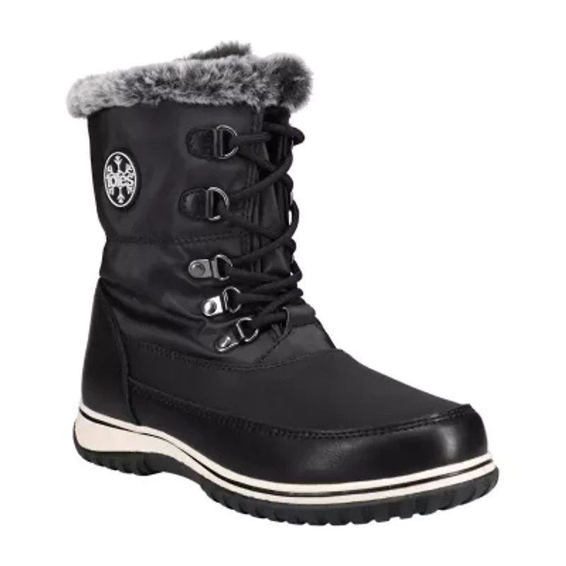 Totes Womens Avery Waterproof Insulated Flat Heel Winter Boots