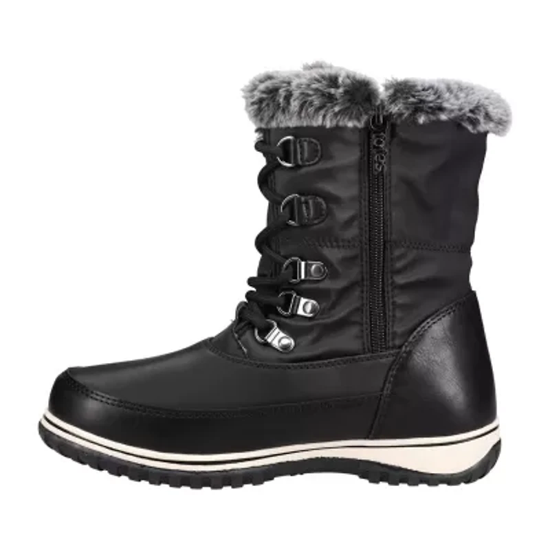 Totes Womens Avery Waterproof Insulated Flat Heel Winter Boots