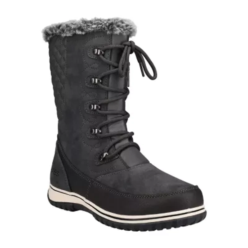 Totes Womens Anchorup Waterproof Insulated Flat Heel Winter Boots