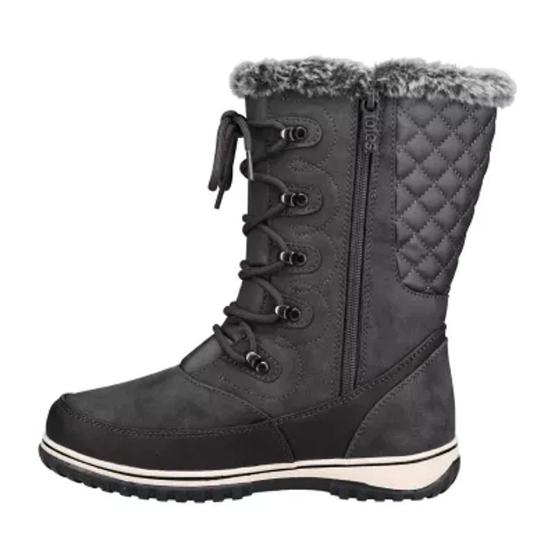 Totes Womens Anchorup Waterproof Insulated Flat Heel Winter Boots