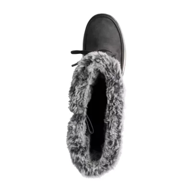 Totes Womens Anchorup Waterproof Insulated Flat Heel Winter Boots
