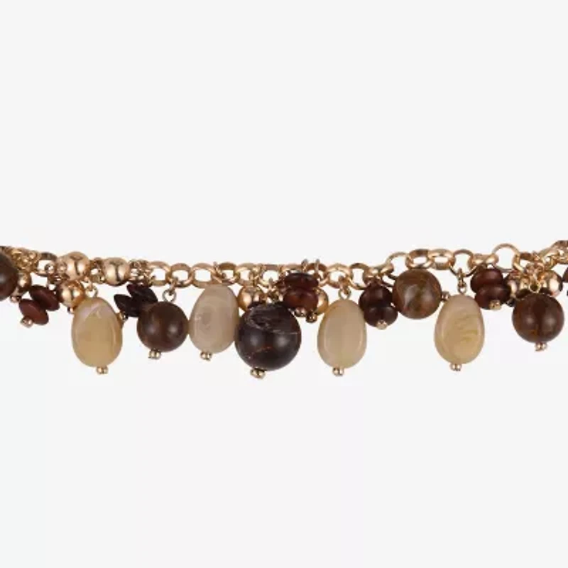 Mixit Gold Tone Womens 18 Inch Statement Necklace