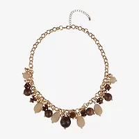 Mixit Gold Tone Womens 18 Inch Statement Necklace