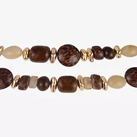 Mixit Gold Tone Womens 18 Inch Strand Necklace