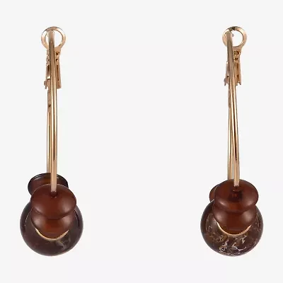 Mixit Gold Tone Womens 51.4mm Hoop Earrings