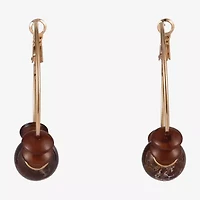 Mixit Gold Tone Womens 51.4mm Hoop Earrings