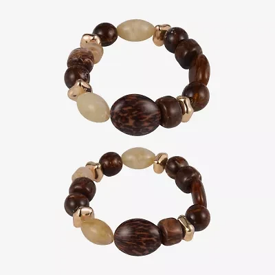 Mixit Gold Tone Womens 2-pc. Bracelet Set