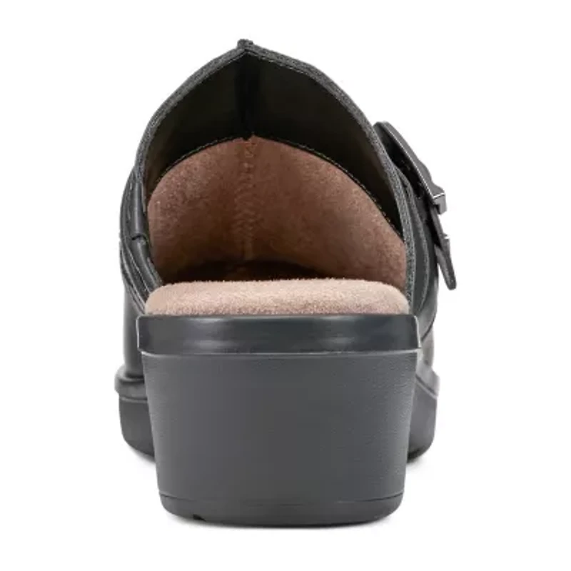 Easy Spirit Polly Womens Round Closed Toe Clogs
