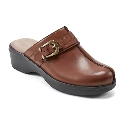 Easy Spirit Polly Womens Round Closed Toe Clogs Wide Width