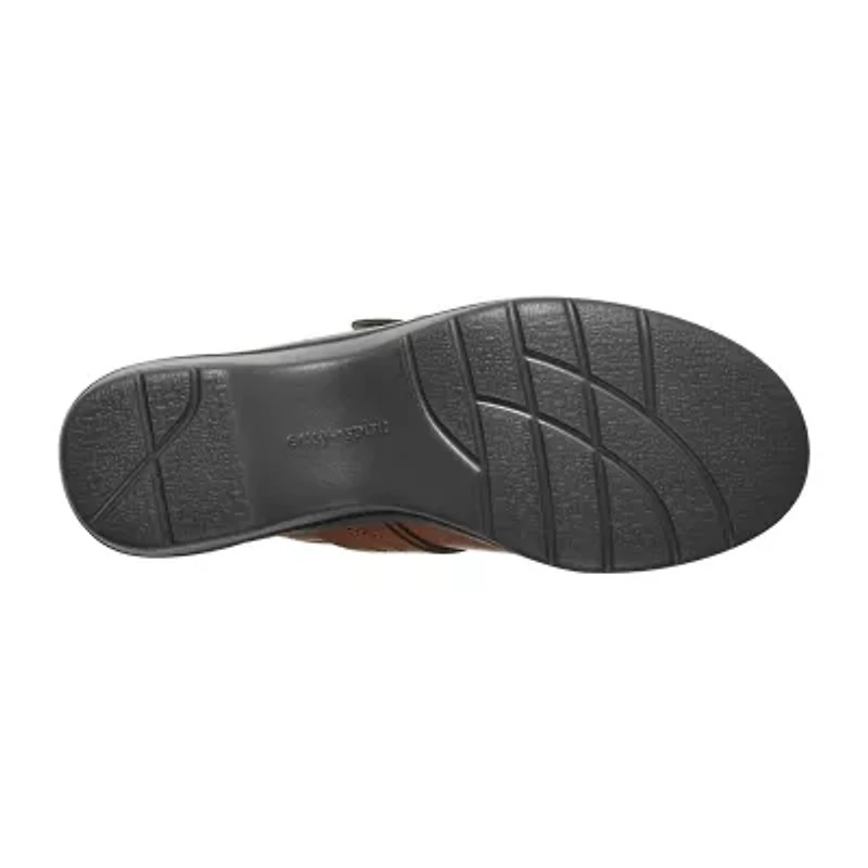 Easy Spirit Polly Womens Round Closed Toe Clogs Wide Width