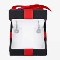 Yes, Please! Womens 1/4 CT. T.W. Lab Grown White Diamond Sterling Silver Drop Earrings