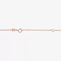 Diamond Accent "To The Moon & Back" Womens Diamond Accent Natural White Diamond 14K Rose Gold Over Silver Heart 16 Inch Pendant Necklace