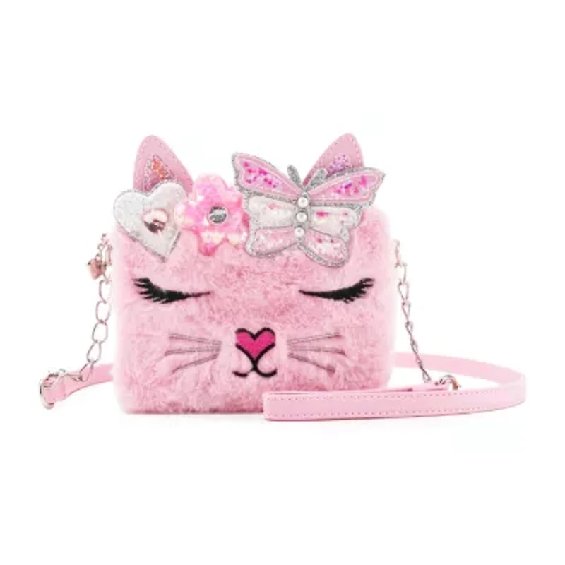 OMG Accessories Faux Fur Girls Crossbody Bag