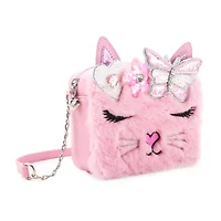 OMG Accessories Faux Fur Girls Crossbody Bag
