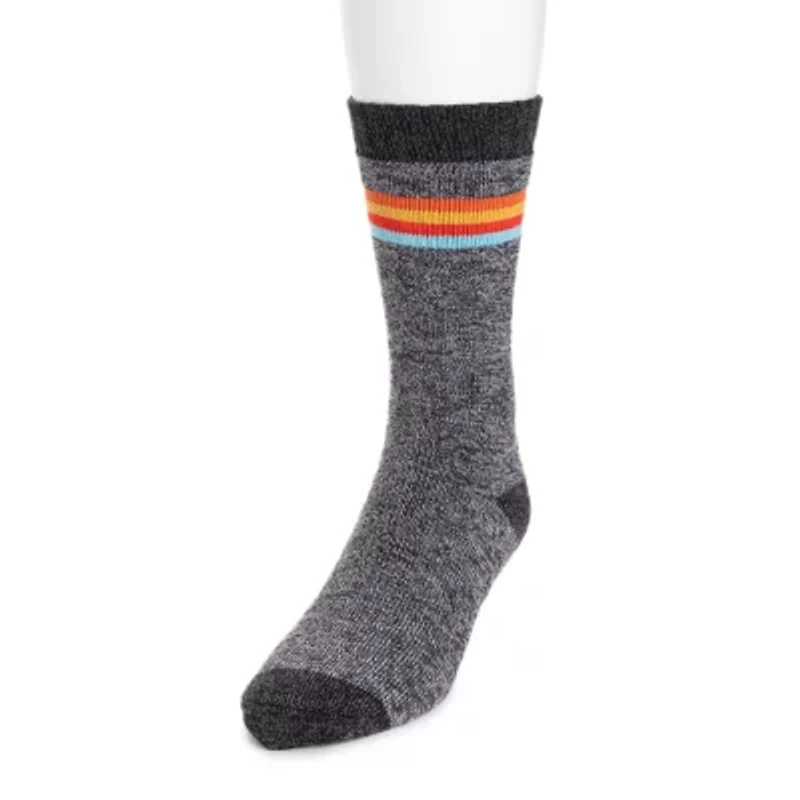 Muk Luks Repreve Mens Crew Socks