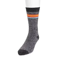 Muk Luks Repreve Mens Crew Socks