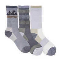 Muk Luks Heat Retainer Mens Crew Socks