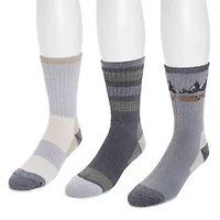 Muk Luks Heat Retainer Mens Crew Socks