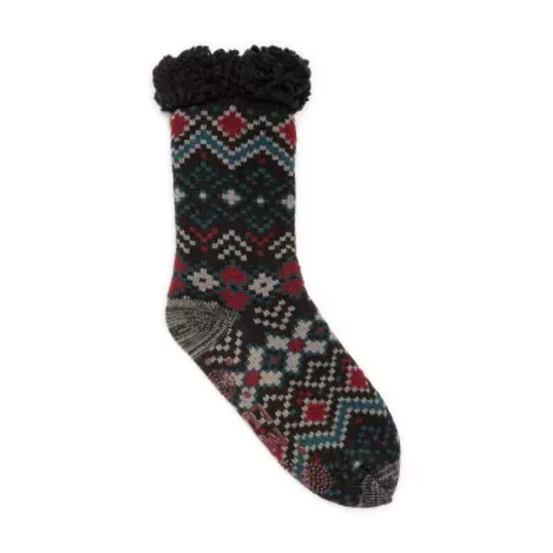 Muk Luks Cabin Sox Mens Crew Socks