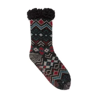 Muk Luks Cabin Sox Mens Crew Socks