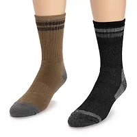 Muk Luks Heat Retainer Mens Crew Socks
