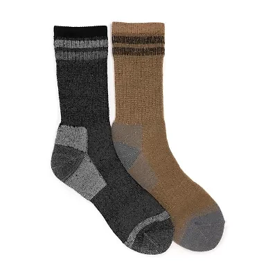 Muk Luks Heat Retainer Mens Crew Socks