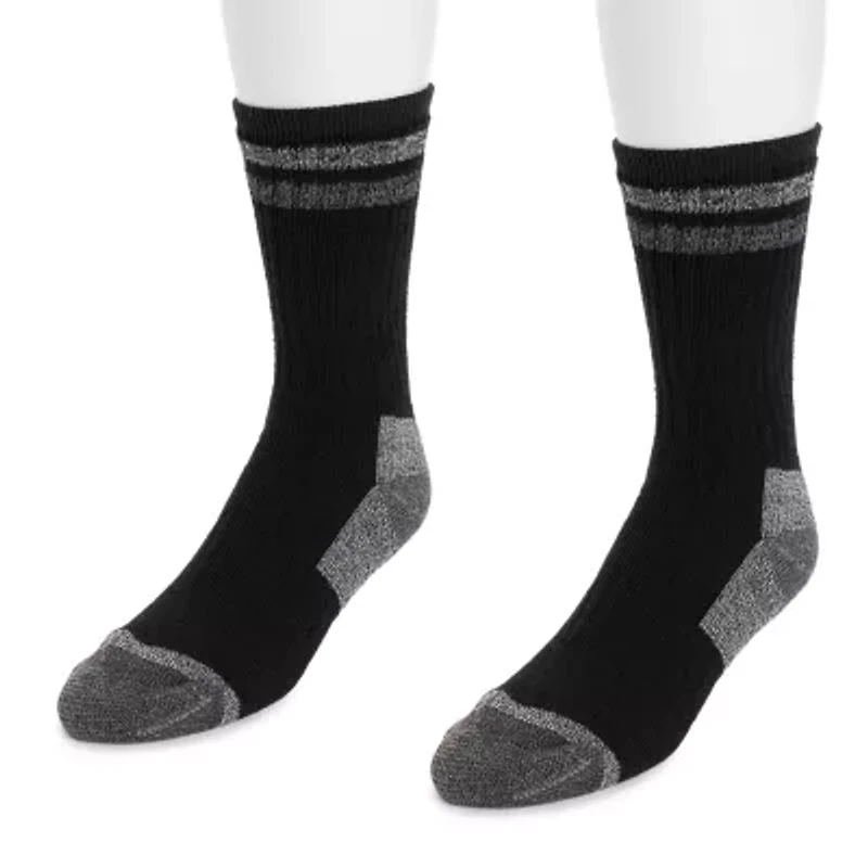 Muk Luks Heat Retainer Mens Crew Socks