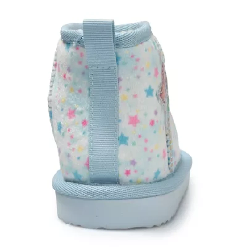 Ground Up Toddler Girls Disney Princess Cozy Boot Flat Heel Winter Boots
