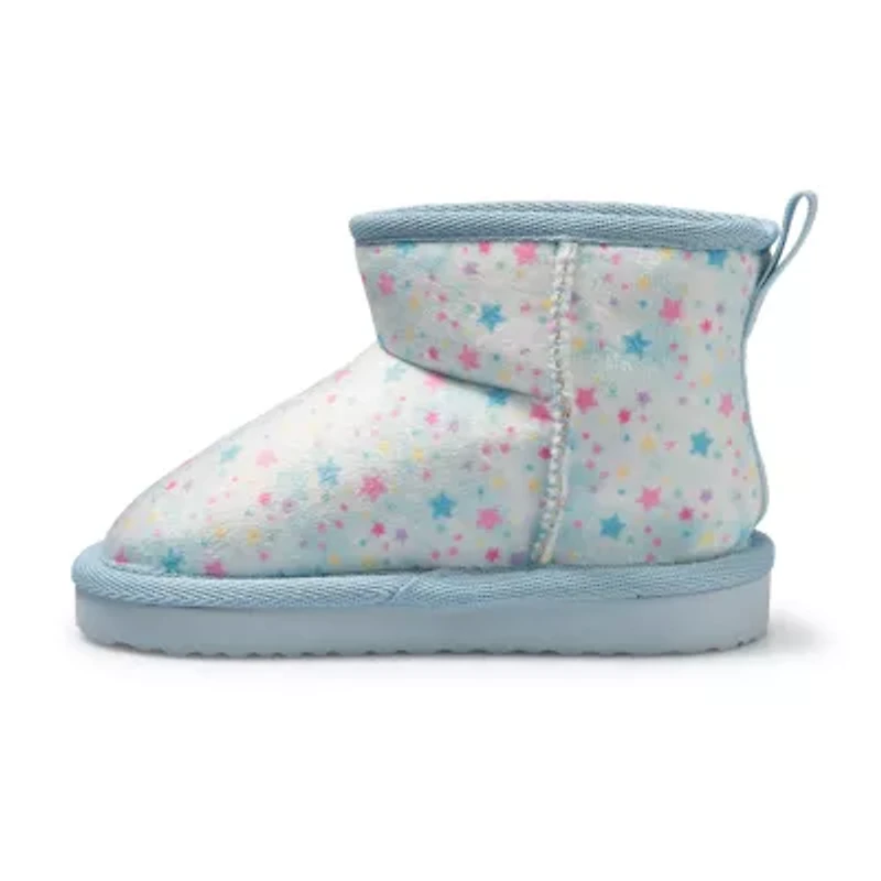Ground Up Toddler Girls Disney Princess Cozy Boot Flat Heel Winter Boots