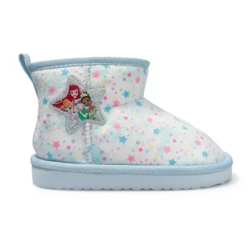 Ground Up Toddler Girls Disney Princess Cozy Boot Flat Heel Winter Boots