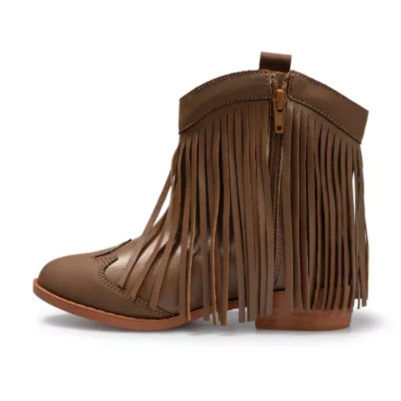 Ground Up Little & Big Kid Girls Toy Story Jessie Cowgirl Boot Flat Heel Cowboy Boots