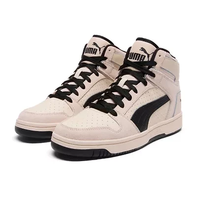 PUMA Rebound Layup Suede Piping Mens Basketball Shoes