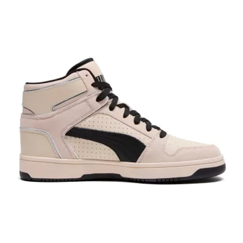 PUMA Rebound Layup Suede Piping Mens Basketball Shoes