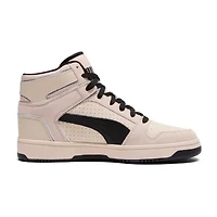 PUMA Rebound Layup Suede Piping Mens Basketball Shoes