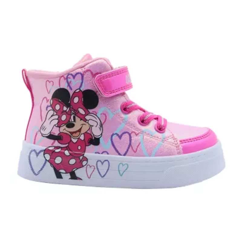 Disney Minnie High Top Toddler Girls Sneakers