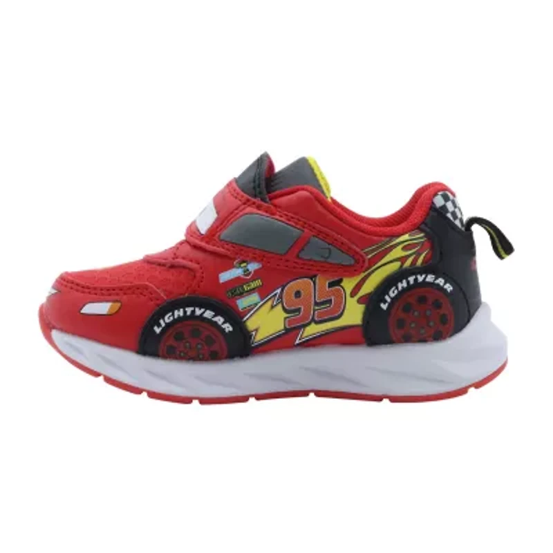 Disney Collection Cars Lighted Toddler Boys Sneakers