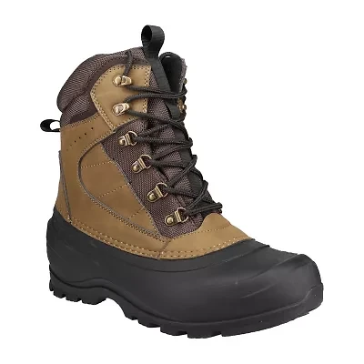 Weatherproof Mens Blake Waterproof Insulated Flat Heel Winter Boots