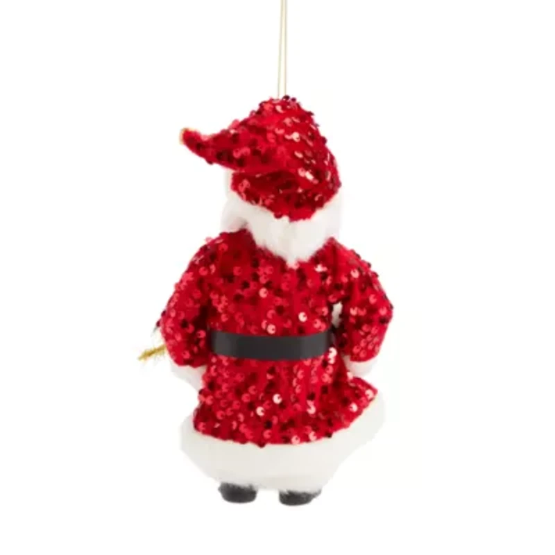 North Pole Trading Co. Red Joy Jumbo Santa Christmas Ornament