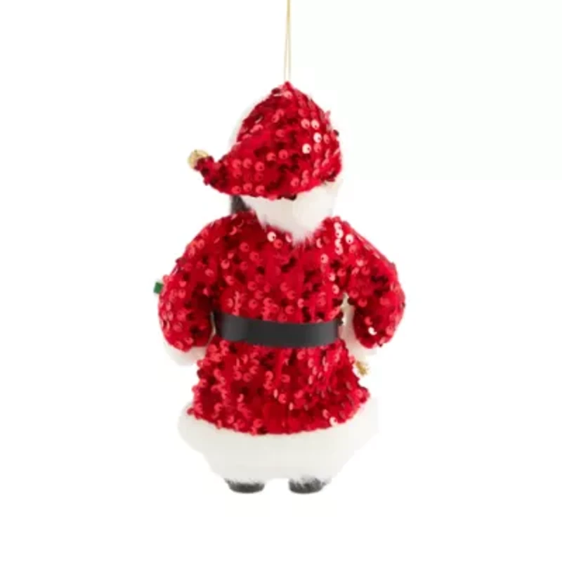 North Pole Trading Co. Red Joy Jumbo Santa African American Christmas Ornament