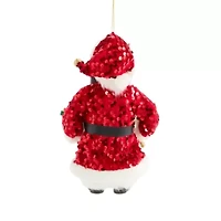 North Pole Trading Co. Red Joy Jumbo Santa African American Christmas Ornament