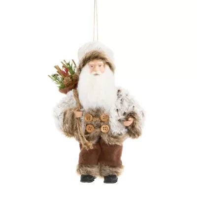 North Pole Trading Co. Jumbo Santa Woodland Christmas Ornament