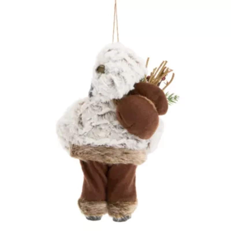 North Pole Trading Co. Jumbo Santa Woodland African American Christmas Ornament