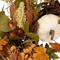 Northlight Pumpkins And Leaves Wreath