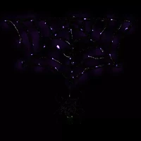 Northlight 36" Lighted Spider And Web Halloween Yard Art