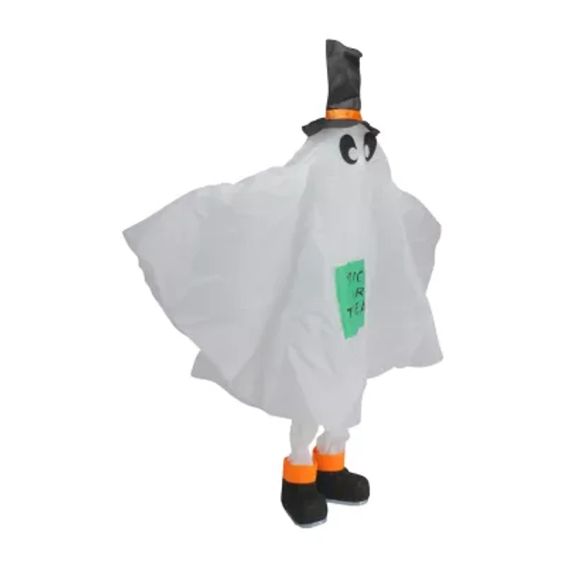 Set of 3 Ghost  Pumpkin and Bat Standing Halloween Kid Figures 36in