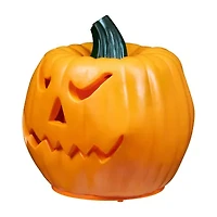9.75'' Orange and Green Animated Double-Sided Pumpkin Halloween Decor